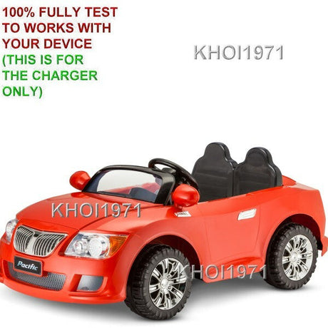 12V AC Charger Adapter for Kidtrax KT1267WM Cool Convertible Ride-On Car