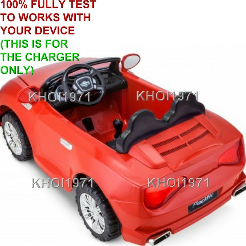 12V Convertible Ride-On Car Wall Charger AC Adapter for Kids