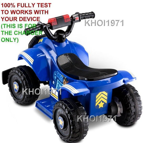 6V AC Wall Charger Adapter for Kidtrax Paw Patrol Chase Ride-On Battery KT1378WM