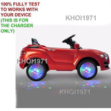 8V AC Wall Charger Adapter for Kids Ride-On Car with RC Remote, Red
