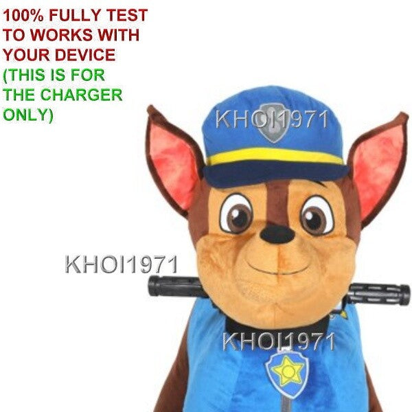 6V Deluxe Charger and AC Adapter for Paw Patrol Chase Ride-On Toy