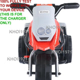 AC Charger Adapter for 6V 3-Wheel Ride-On Motorcycle TY324110