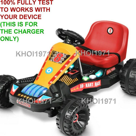 AC Charger Adapter for 6V Battery Ride-On Go-Kart with 4 Wheels
