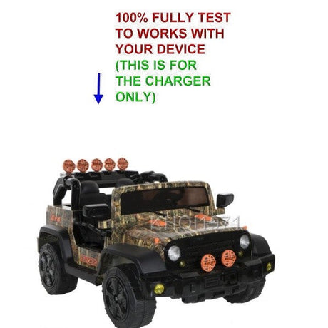 12V AC Wall Charger Adapter for Dynacraft Surge Camo 4x4 Ride-On Battery