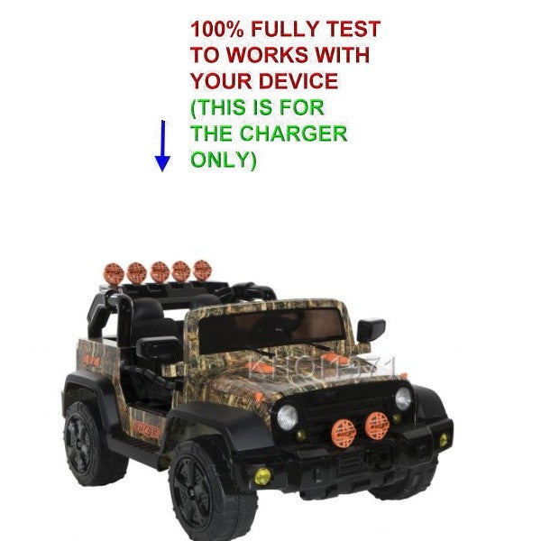 12V AC Wall Charger Adapter for Dynacraft Surge Camo 4x4 Ride-On Battery