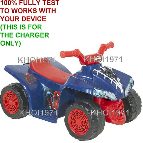 6V AC Wall Charger Adapter for Illuminated Spider-Man Quad Ride-On Vehicle Model 8803-17