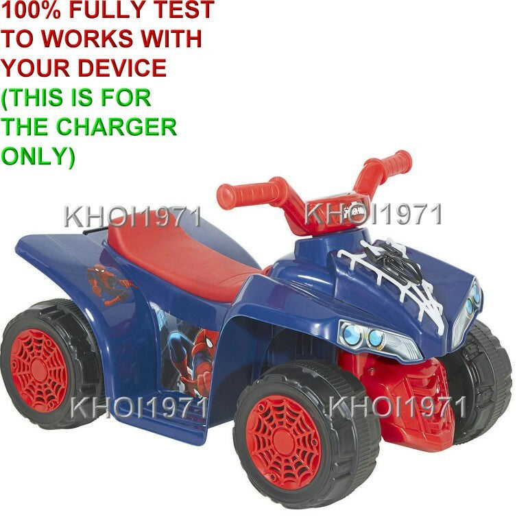 6V AC Wall Charger Adapter for Illuminated Spider-Man Quad Ride-On Vehicle Model 8803-17