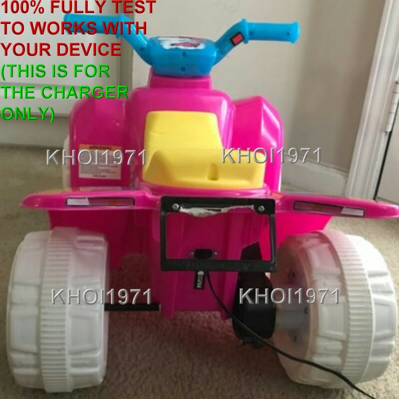 Pink AC Wall Charger Adapter for Dynacraft Trolls Quad Ride-On 8803-20