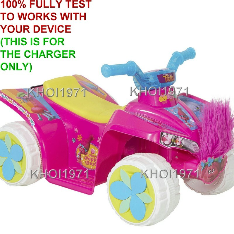 Pink AC Wall Charger Adapter for Dynacraft Trolls Quad Ride-On 8803-20