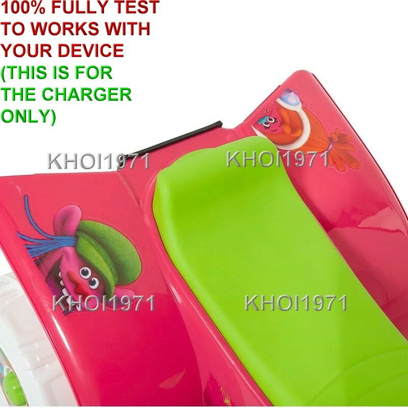 6V AC Wall Charger Adapter for Pink Quad Ride-On Battery Compatible with Trolls Models