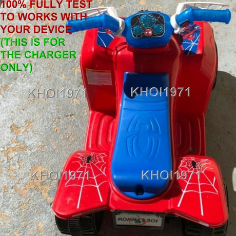 6V AC Charger Adapter for Spider-Man Quad Ride-On Battery