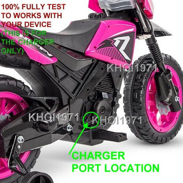 AC Wall Charger Adapter for R1 Motorcycle Ride-On Training Wheel Model 17078P