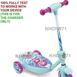 AC Wall Charger Adapter for 2-in-1 Bubble Mermaid Ride-On Scooter
