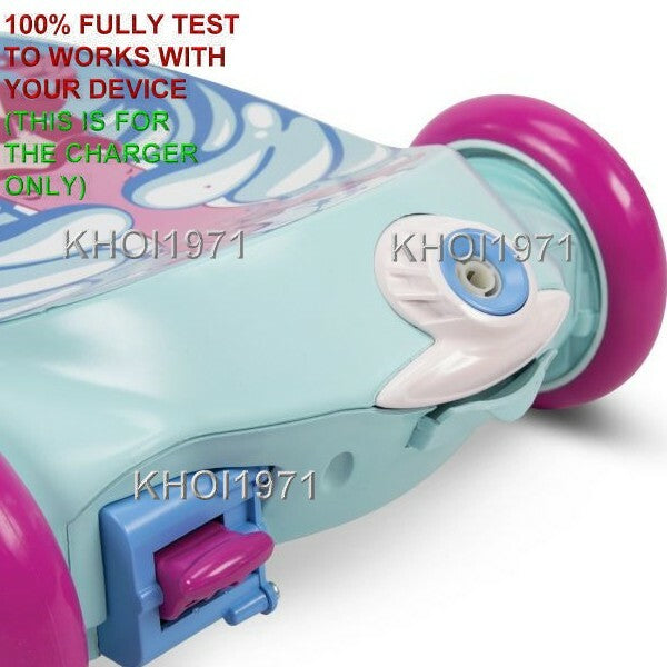 AC Wall Charger Adapter for 2-in-1 Bubble Mermaid Ride-On Scooter