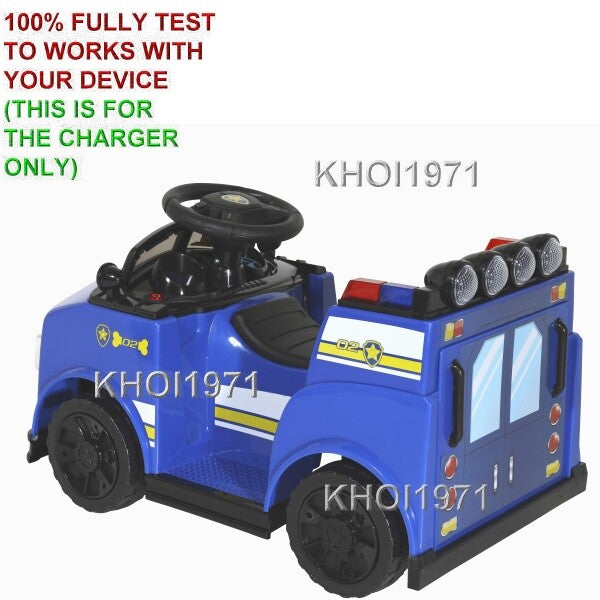 6V AC Wall Charger Adapter for Paw Patrol Chase Ride-On Quad 8804-63 Model