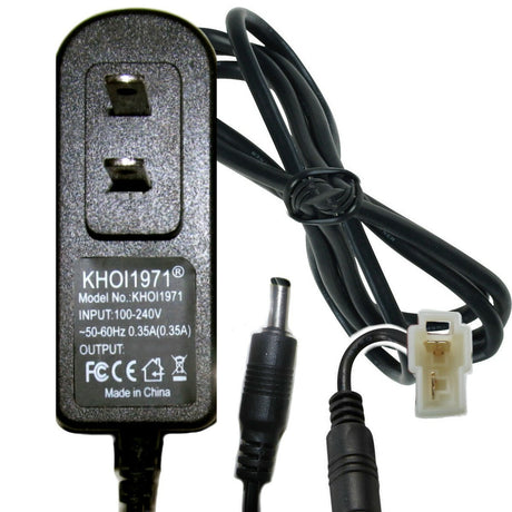 Yellow AC Wall Charger Adapter for Kid Motorz Construction Patrol Ride-On Truck Model 1158