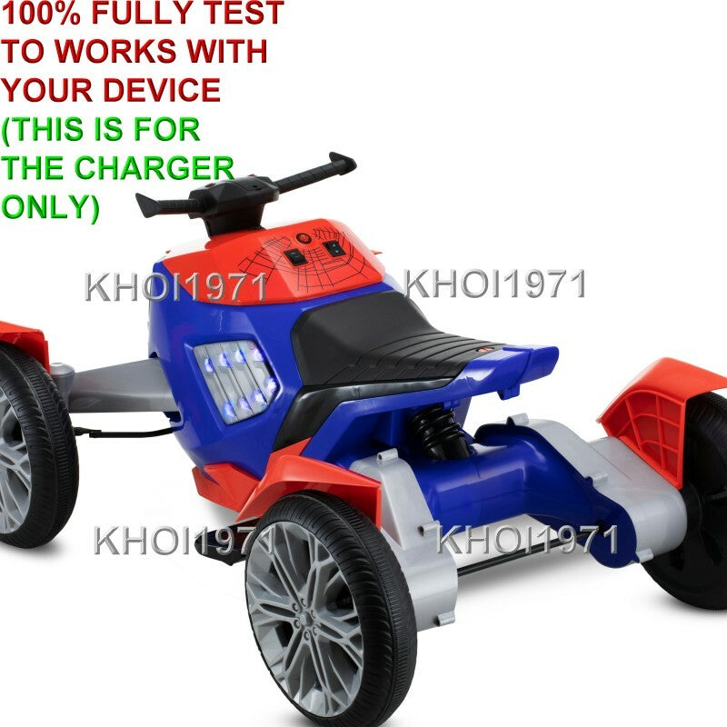 AC Adapter Charger for KidTrax Marvel Spiderman Spiderbike Ride-On KT1506WM 8F4