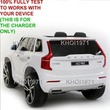 12V AC Wall Charger Adapter for Kid Motorz Volvo XC90 Ride-On Car