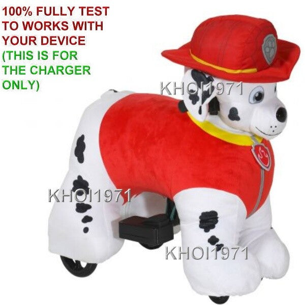 6V Deluxe Ride-On Charger and AC Adapter for Paw Patrol Marshall Toy