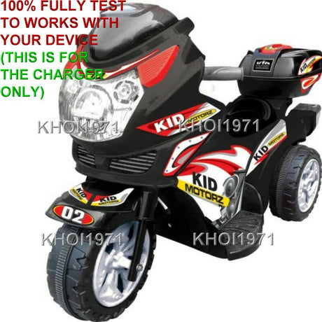 AC Wall Charger Adapter for Kids Motorbike Ride-On Model 0122