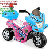 AC Wall Charger Adapter for Kid Motorz Little Police Patrol Ride-On Motorcycle 0291