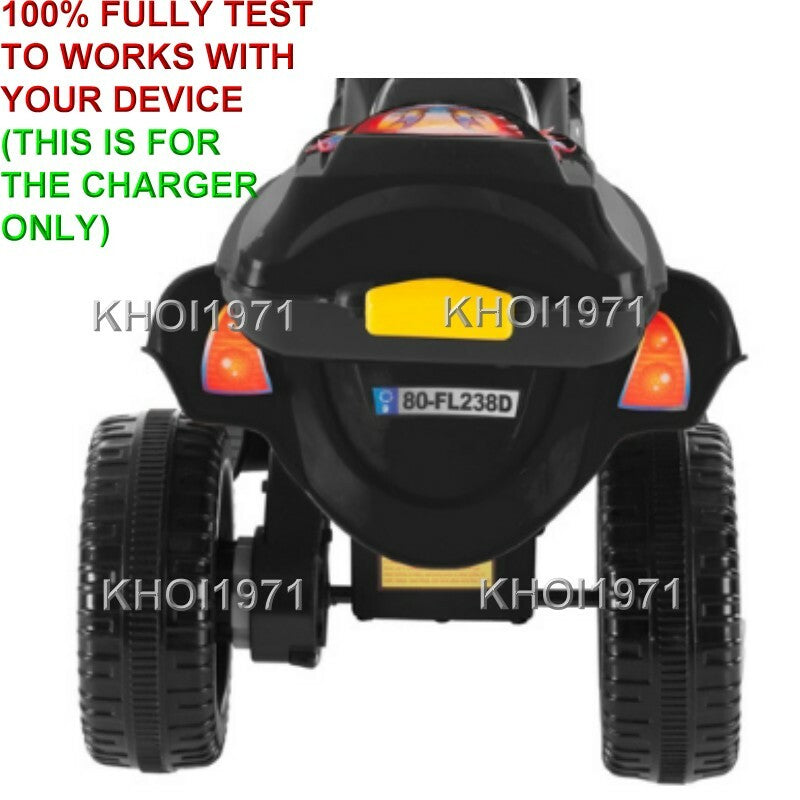 AC Wall Charger Adapter for Little Rider 3-Wheel Ride-On Trike Motorcycle