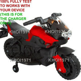 AC Wall Charger Adapter for Little Rider Motorcycle Ride-On with Training Wheel