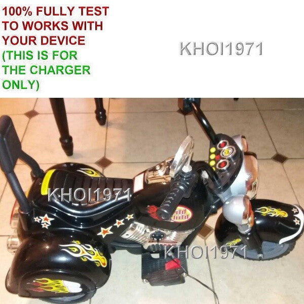 AC Wall Charger Adapter for Little Rider Road Warrior Ride-On Motorcycle