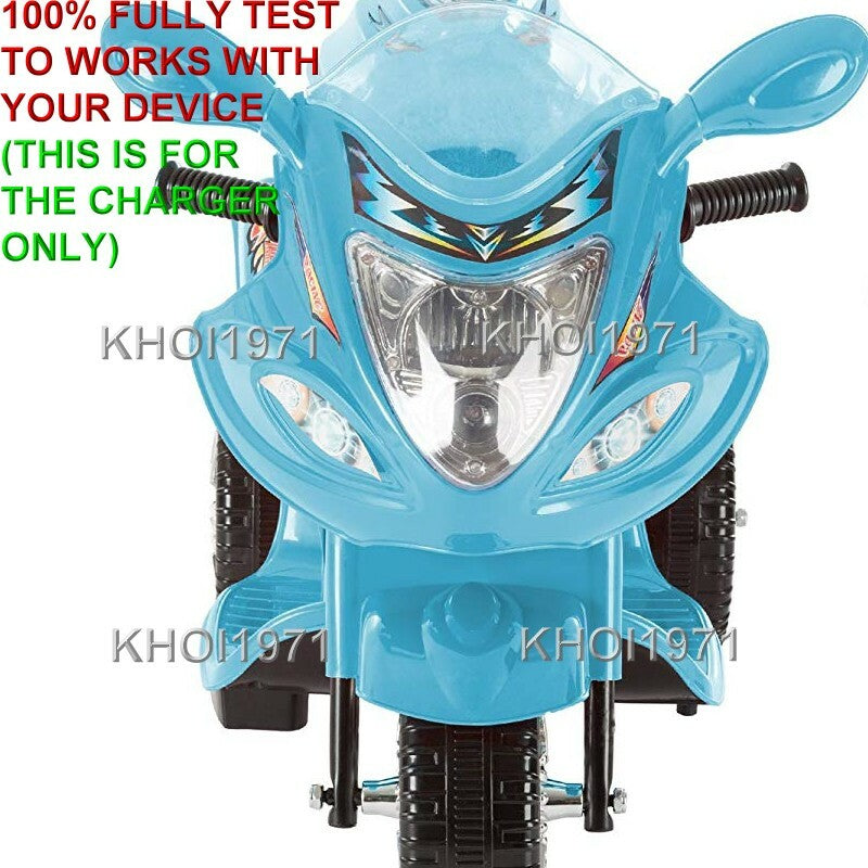 AC Wall Charger Adapter for 3-Wheel Little Rider Trike Motorcycle Ride-On Toy