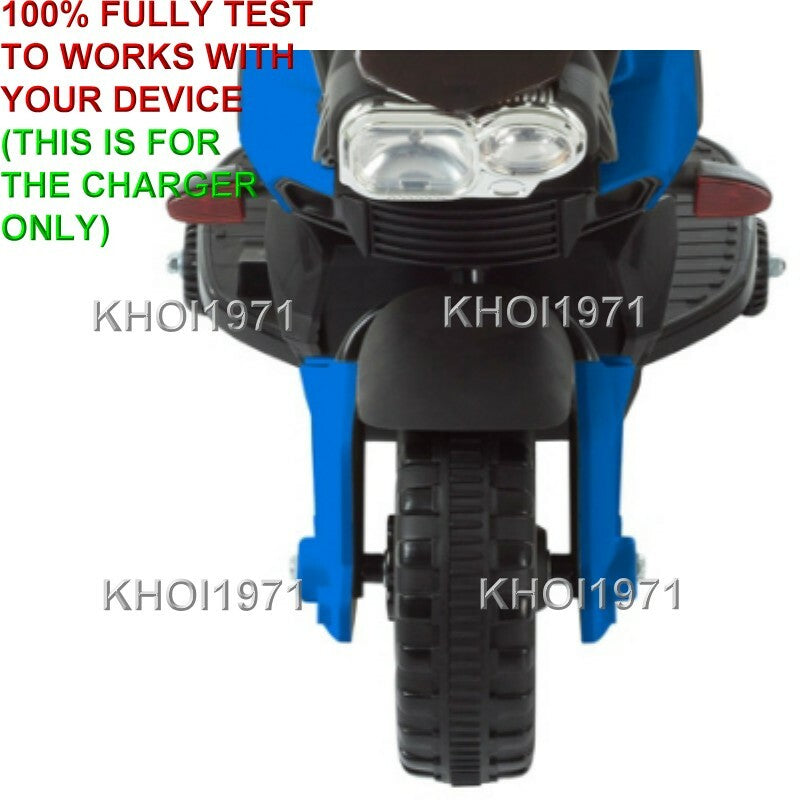 AC Wall Charger Adapter for Little Rider Motorcycle Ride-On with Training Wheel