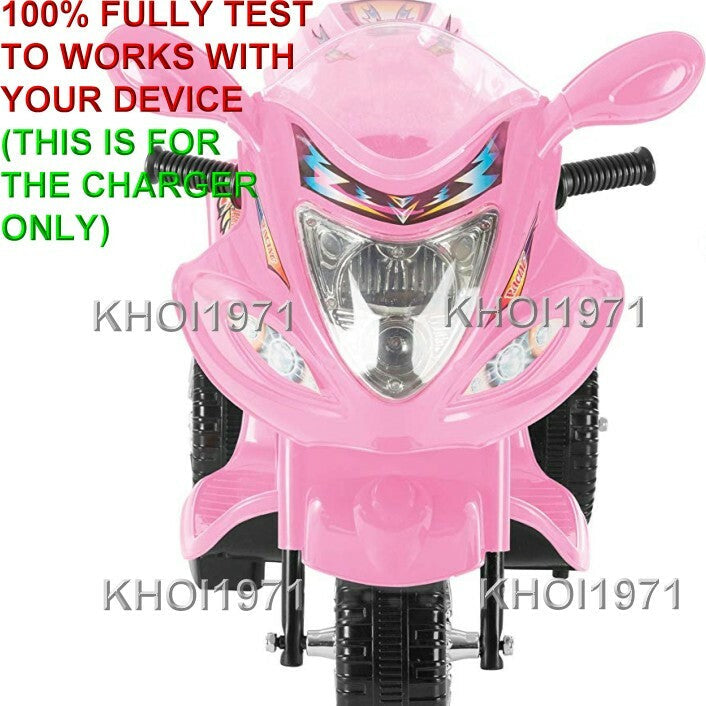 Wall Charger AC Adapter for 3-Wheel Little Rider Trike Ride-On Motorcycle