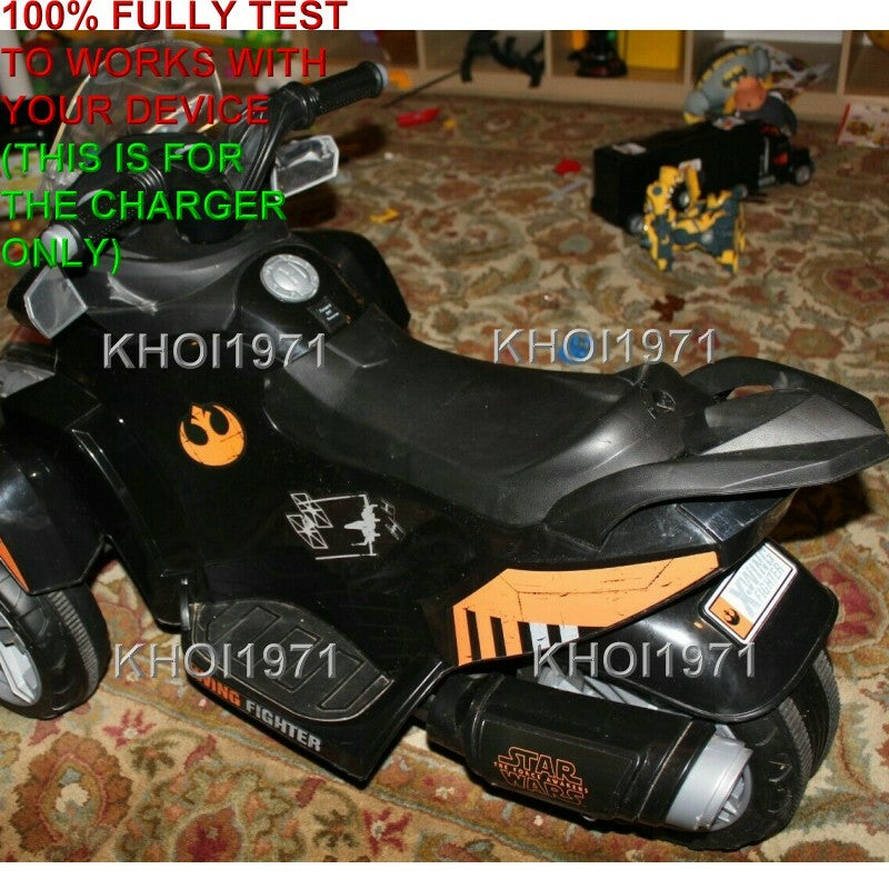 6V AC Wall Charger Adapter for Huffy Star Wars X-Wing Fighter Motorcycle Model 17066