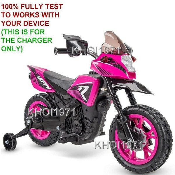 AC Charger Adapter for 17078P Huffy R1 Motorcycle Ride-On with Training Wheels