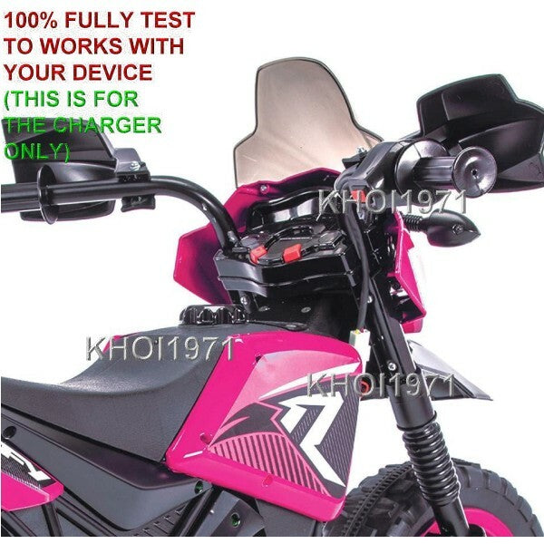 AC Charger Adapter for 17078P Huffy R1 Motorcycle Ride-On with Training Wheels