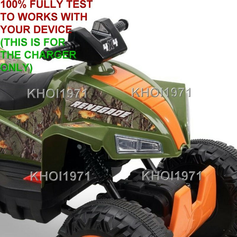 AC Wall Charger Adapter for 12V Battery Huffy Renegade ATV 4x4 Ride-On