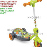 AC Wall Charger Adapter for 18007P 2-in-1 Bubble Scooter Ride-On Dragons