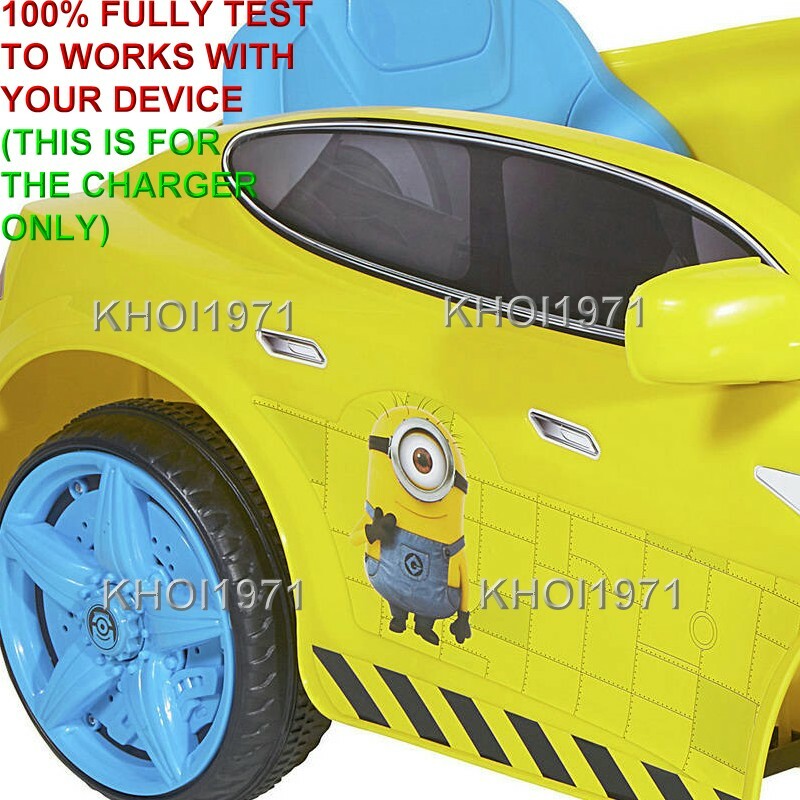 AC Wall Charger Adapter for 8802-42 Minions Speed Coupe Ride-On Toy