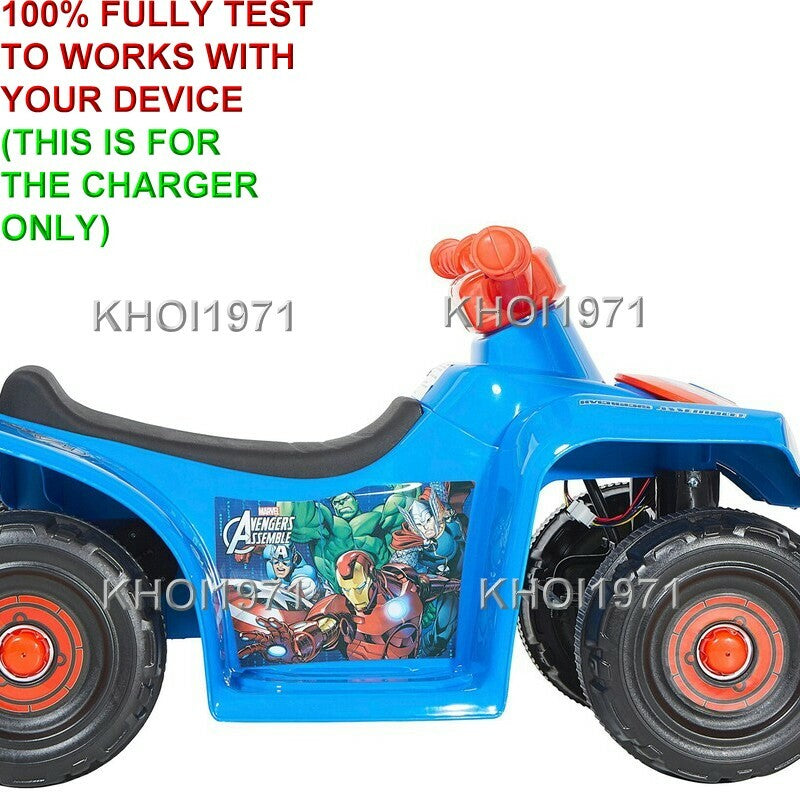 6V AC Wall Charger Adapter for Dynacraft Marvel Avengers Quad Ride-On 8803-18