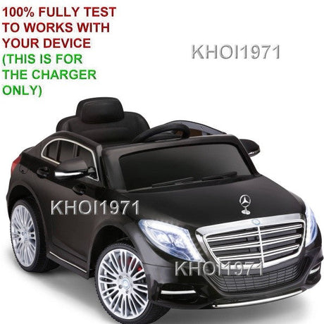 Black AC Wall Charger Adapter for Kidtrax Mercedes Benz S600 KT1254SC Ride-On Toy