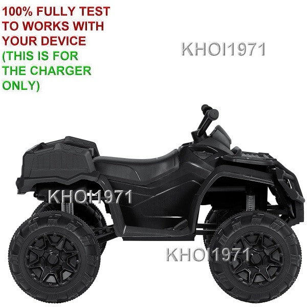 Black AC Wall Charger Adapter for 12V ATV Quad Ride-On Battery SKY3722