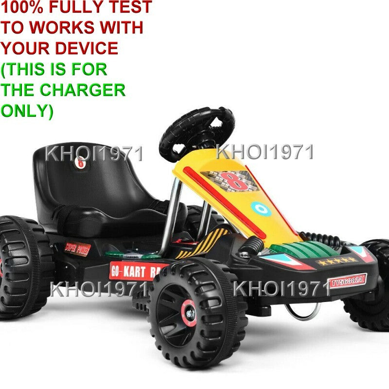 6V AC Wall Charger Adapter for Black 4-Wheel Ride-On Go Kart