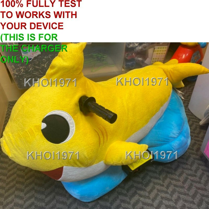 AC Wall Charger Adapter for 6V Battery Ride-On Baby Shark Plush Toy