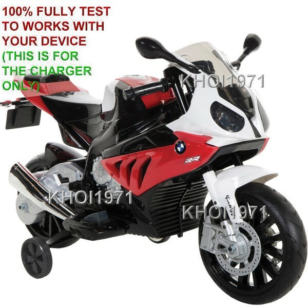 12V AC Wall Charger and Adapter for Dynacraft BMW S1000 RR Motorcycle Ride-On Battery