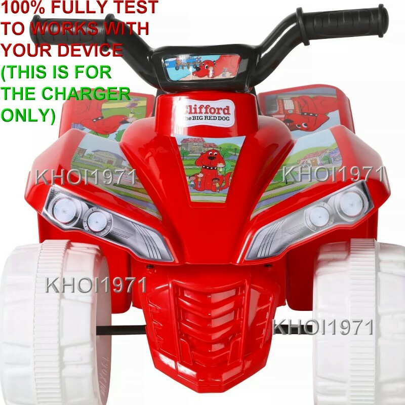 6V AC Wall Charger Adapter for Dynacraft Clifford Big Red Dog Quad Ride-On Battery