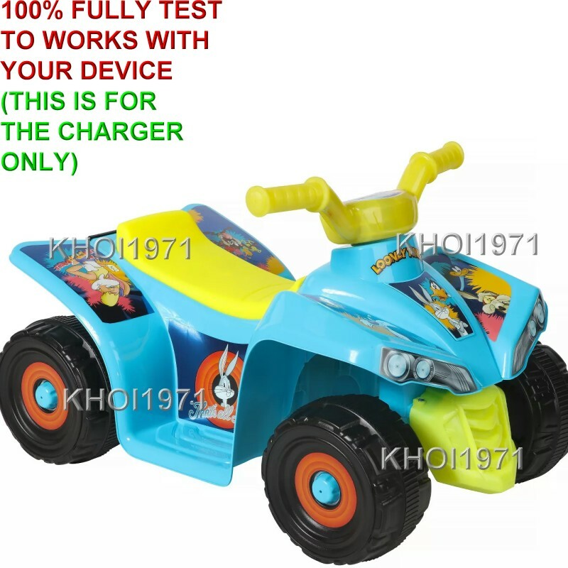 6V AC Charger Adapter for Dynacraft Looney Tunes Quad Ride-On Vehicle