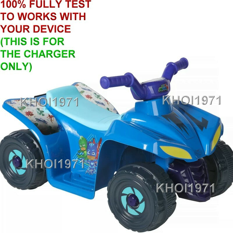 AC Wall Charger Adapter for 6V Ride-On Battery Quad PJ Masks Toy