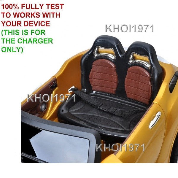 Wall AC Charger Adapter for Kids Ride-On Car GOLD TY564944 with Remote Control