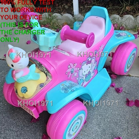 AC Wall Charger Adapter for Hello Kitty Mermaid Ride-On with Bubble Blower