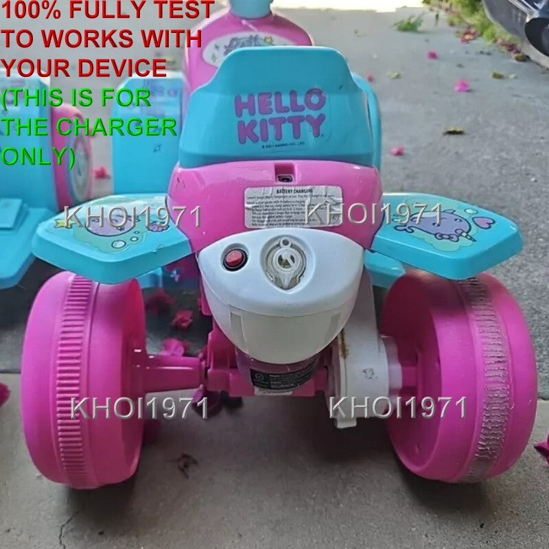 AC Wall Charger Adapter for Hello Kitty Mermaid Ride-On with Bubble Blower