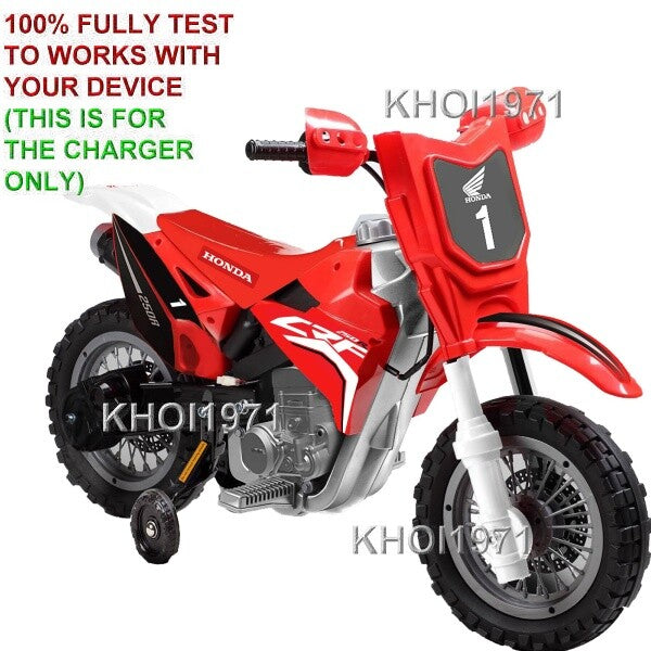 6V AC Wall Charger Adapter for Honda CRF250R Dirt Bike Training Ride-On Wheel